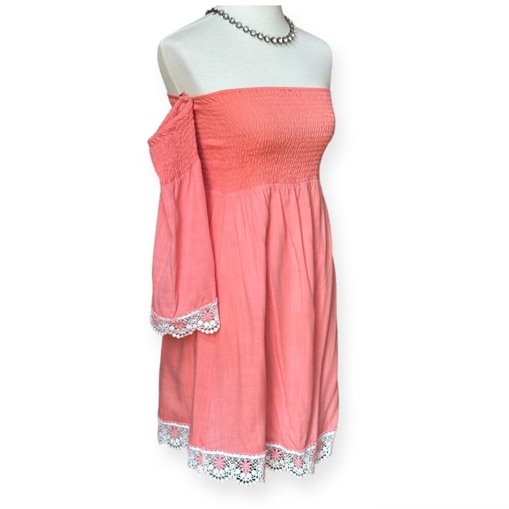 Polagram Smocked Tube Top Dress Small